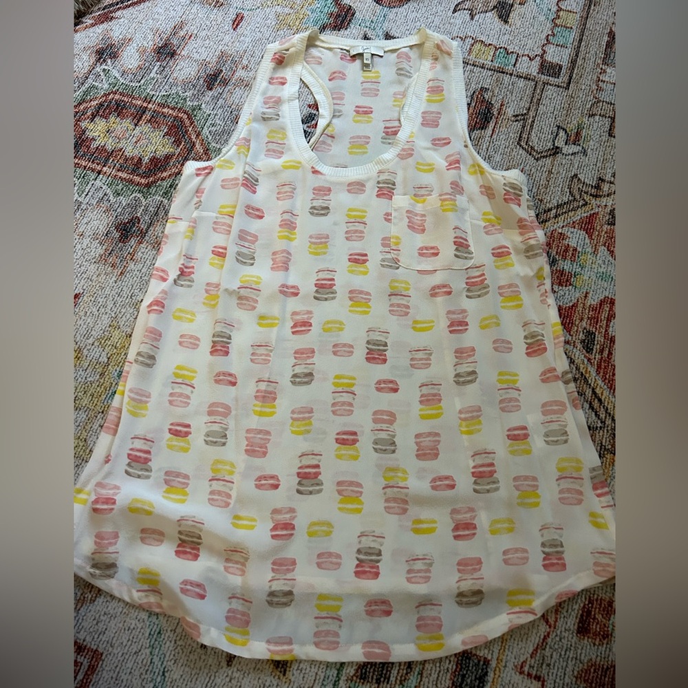 Joie silk racerback tank
